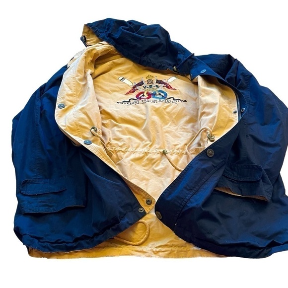 YES Sportswear Reversible Wind/Rain Jacket.Embroidered back Size Large - Picture 13 of 15